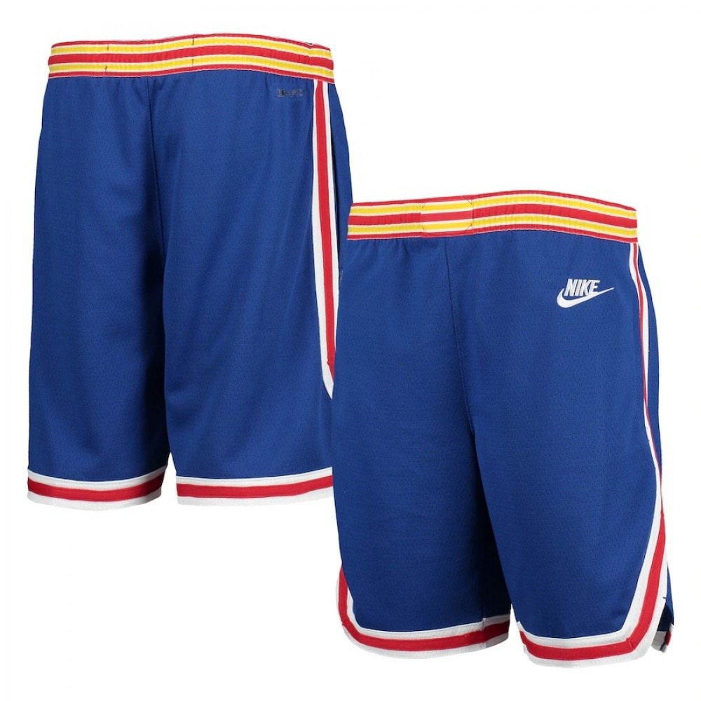Men's Golden State Warriors Royal 2021/22 Courtside Swingman Performance Shorts - Classic Edition-Pro Kit Vault | Brand New 26/27 Sports Jerseys